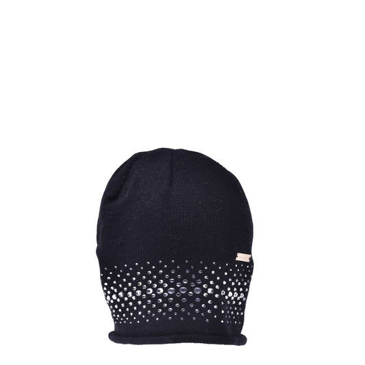 Bonnet en cachemire mélangé noir