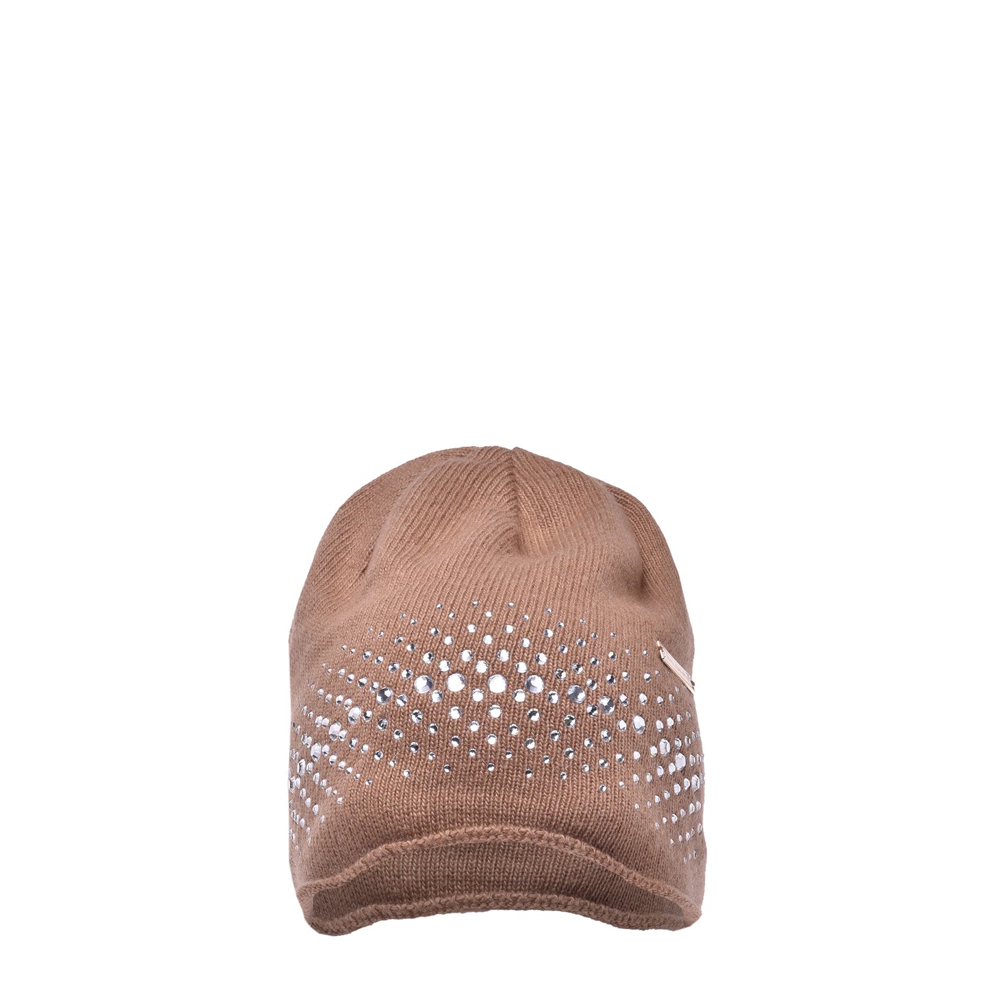 Bonnet en cachemire mélangé camel