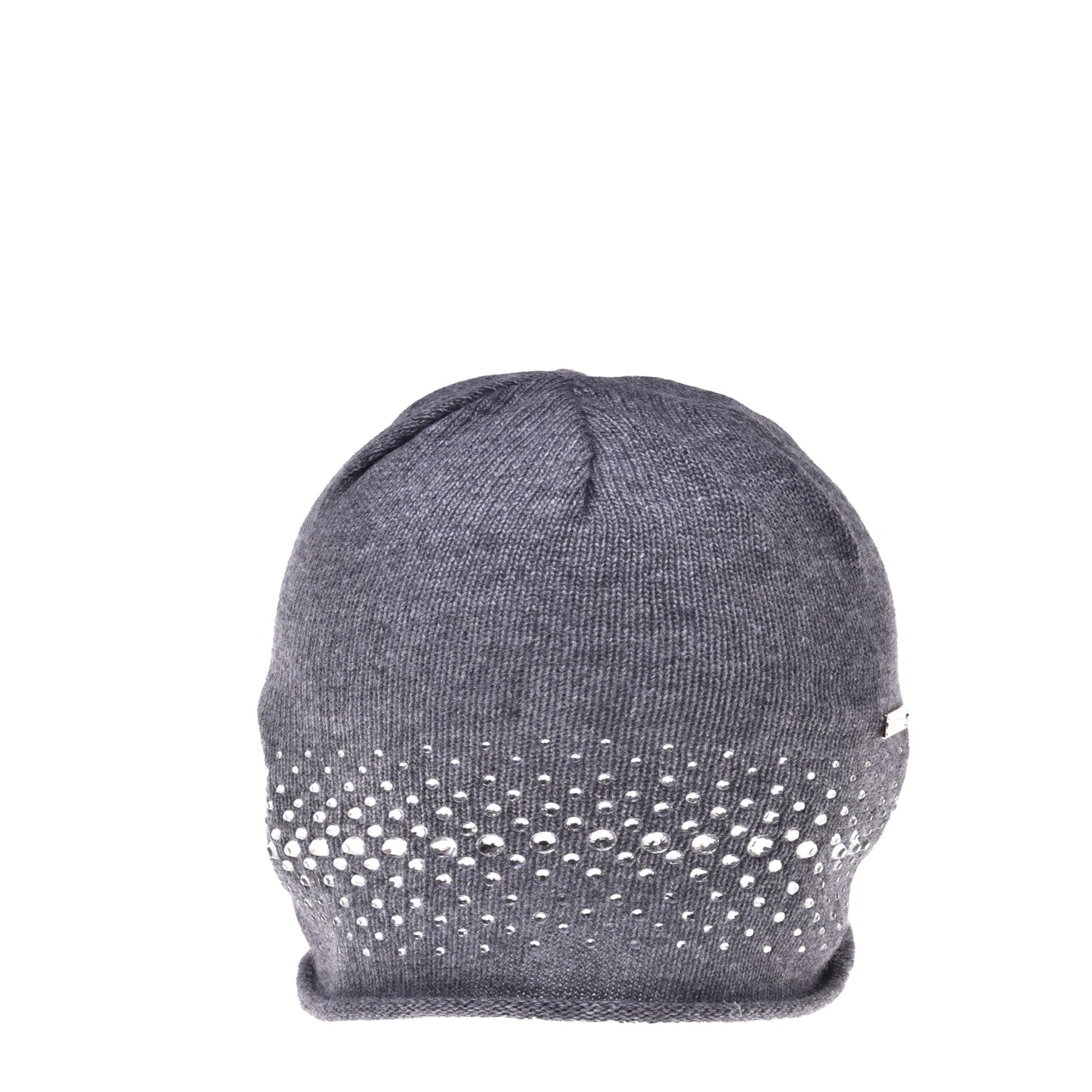 Bonnet gris foncé en cachemire mélangé