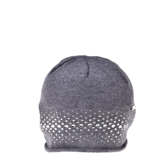 Bonnet gris foncé en cachemire mélangé