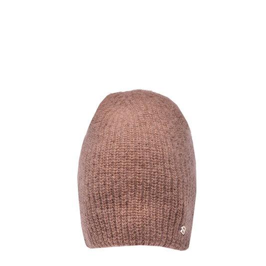 Bonnet en mohair camel