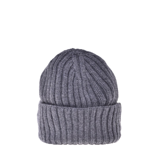 Bonnet  gris en cachemire mélangé