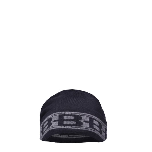 Bonnet Baldinini en laine noire et grise