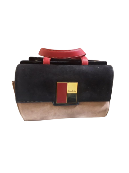 Borsa beige e nera