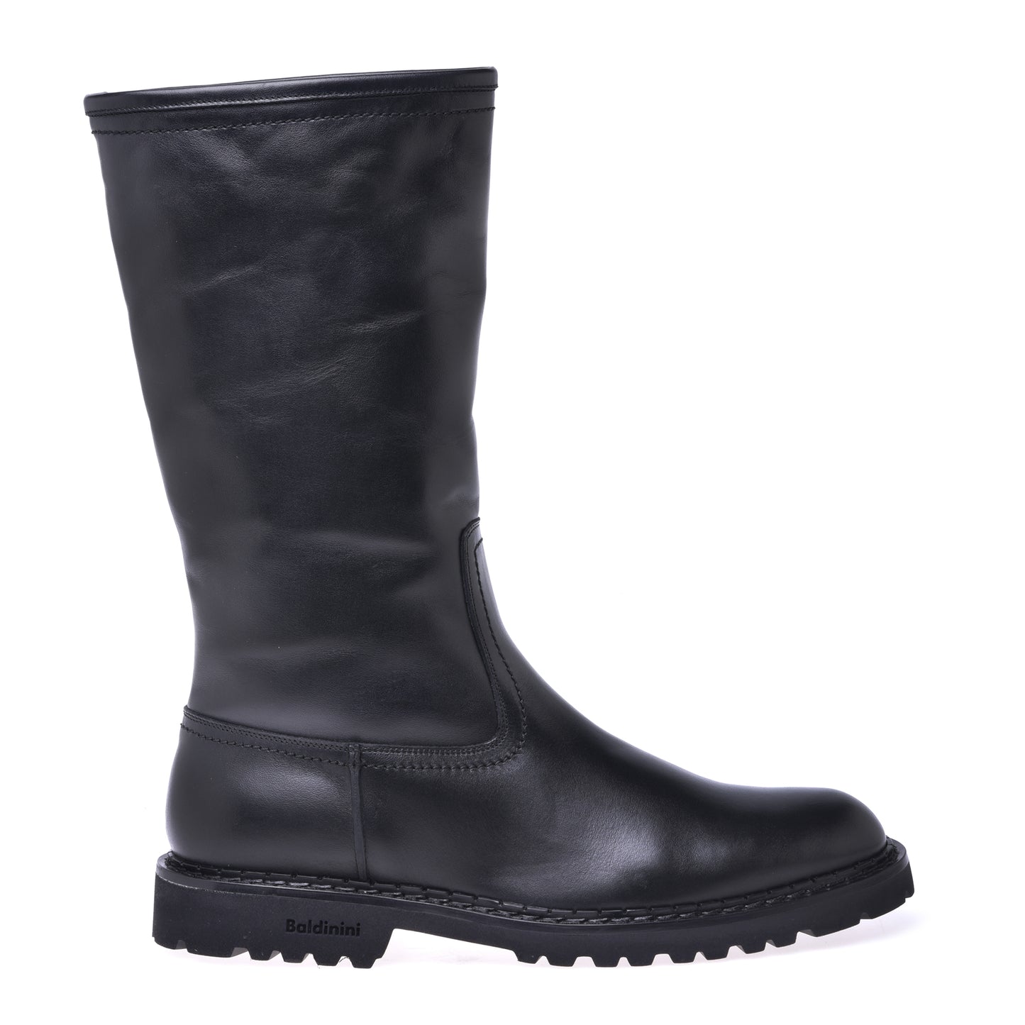 Bottes en cuir de vachette noir