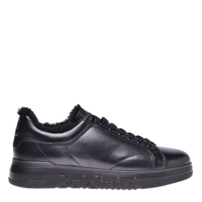 Sneakers en nappa noir