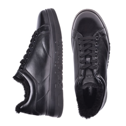 Sneakers en nappa noir