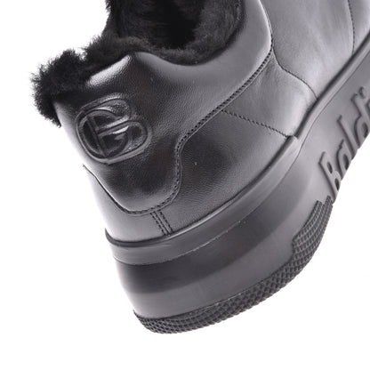 Sneakers en nappa noir