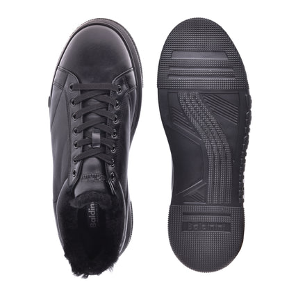 Sneakers en nappa noir