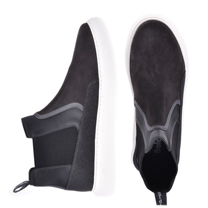 Sneakers montantes en daim noir