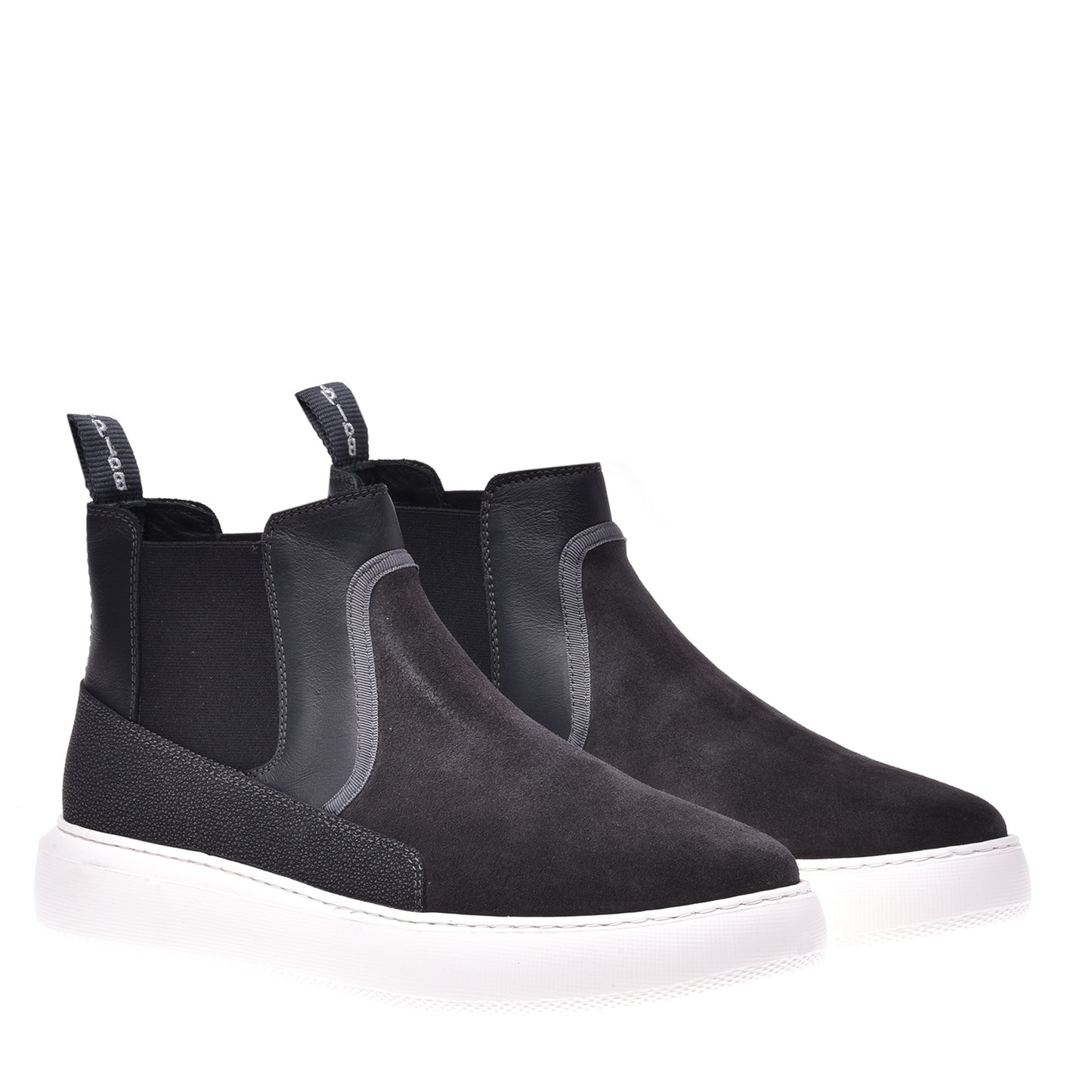 Sneakers montantes en daim noir