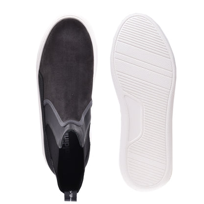 Sneakers montantes en daim noir