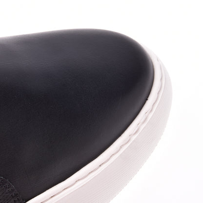 Sneakers montantes en cuir noir