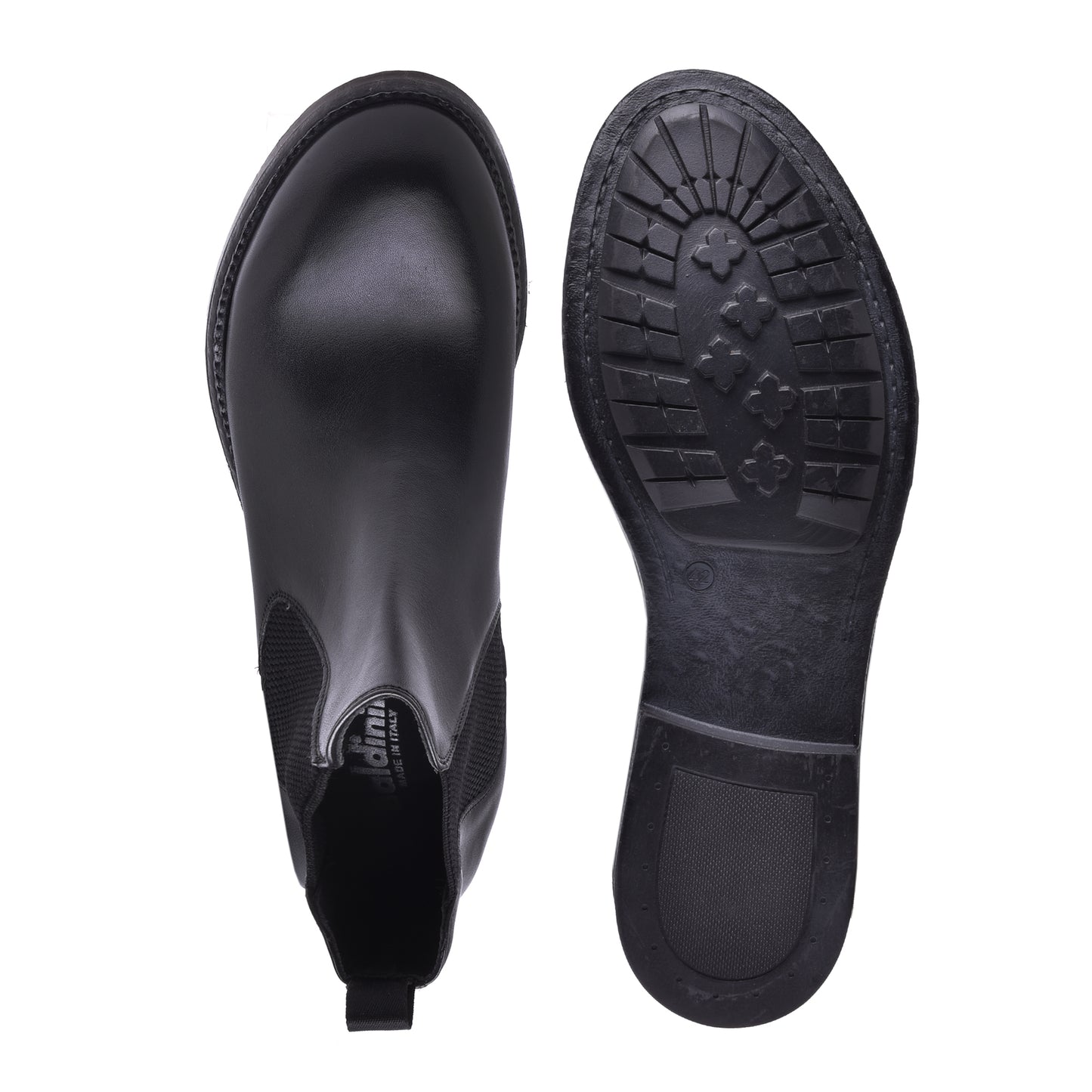 Bottine Beatles en cuir de veau noir