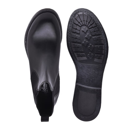 Bottine Beatles en cuir de veau noir