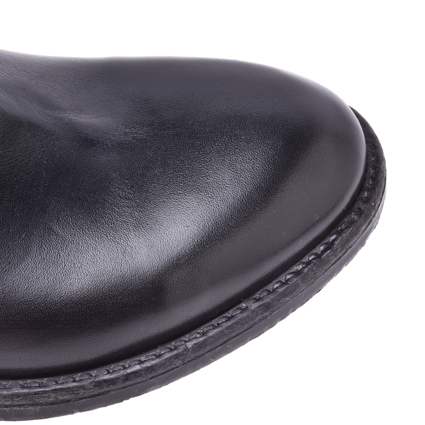 Bottine Beatles en cuir de veau noir
