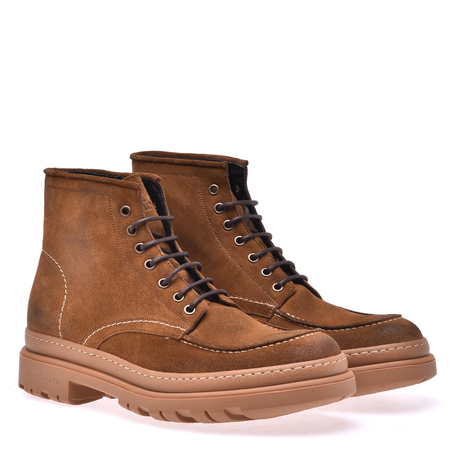 Ankle boots in split leather