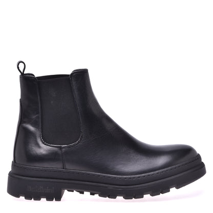 Bottine Beatles en cuir de veau noir