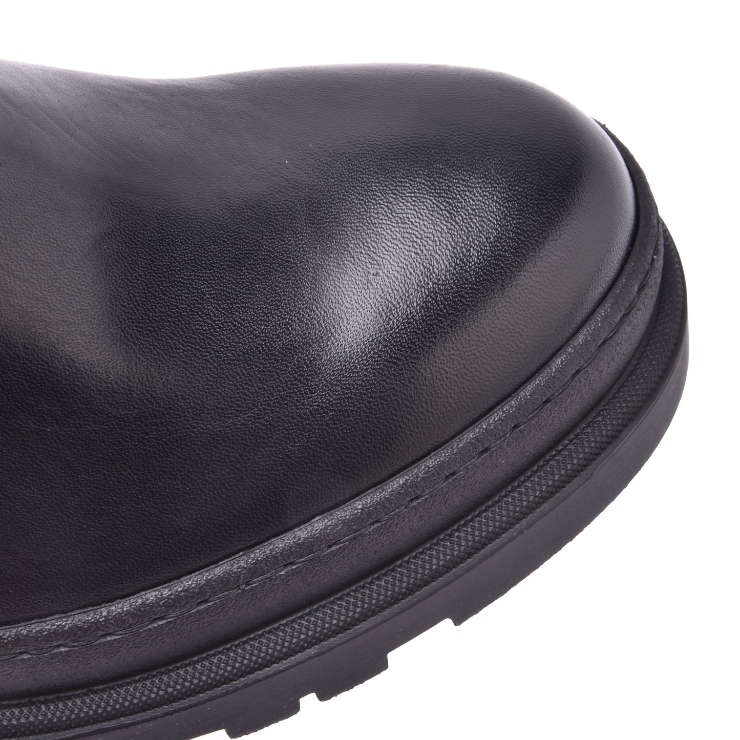 Bottine Beatles en cuir de veau noir