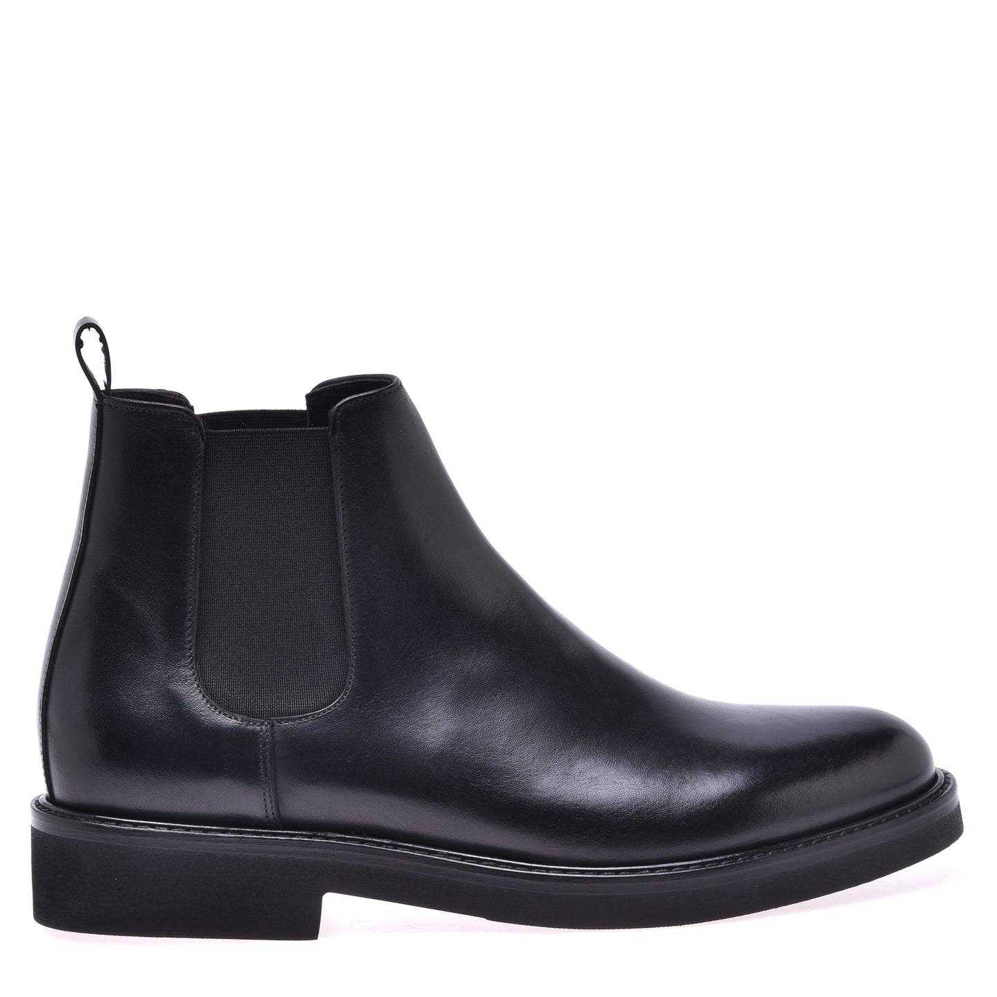Bottine Beatles en cuir de veau noir