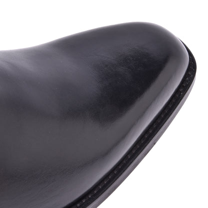 Ankle boots in black calfskin