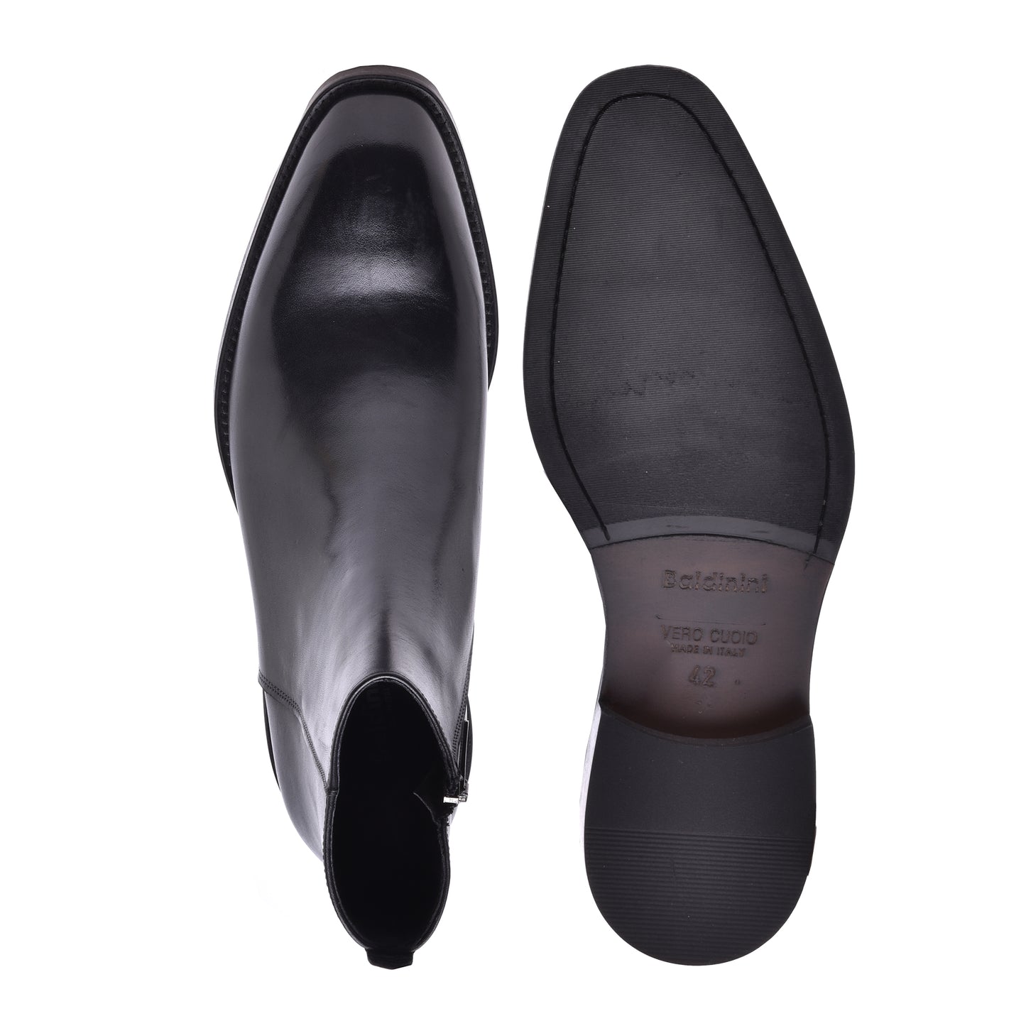 Ankle boots in black calfskin