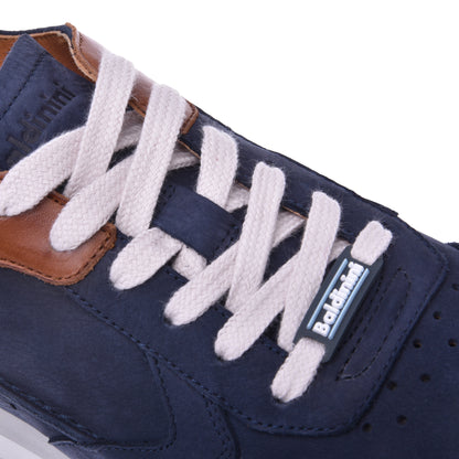 Sneakers en nubuck bleu