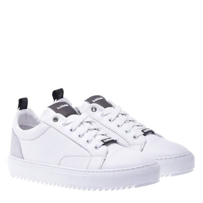 Basket basse en cuir de veau blanc