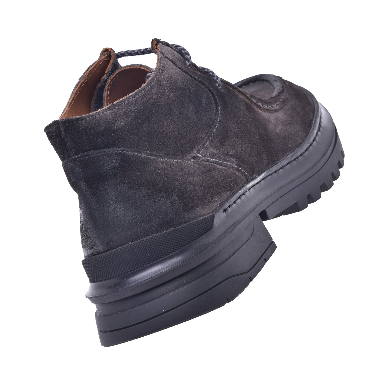 Grey suede ankle boot