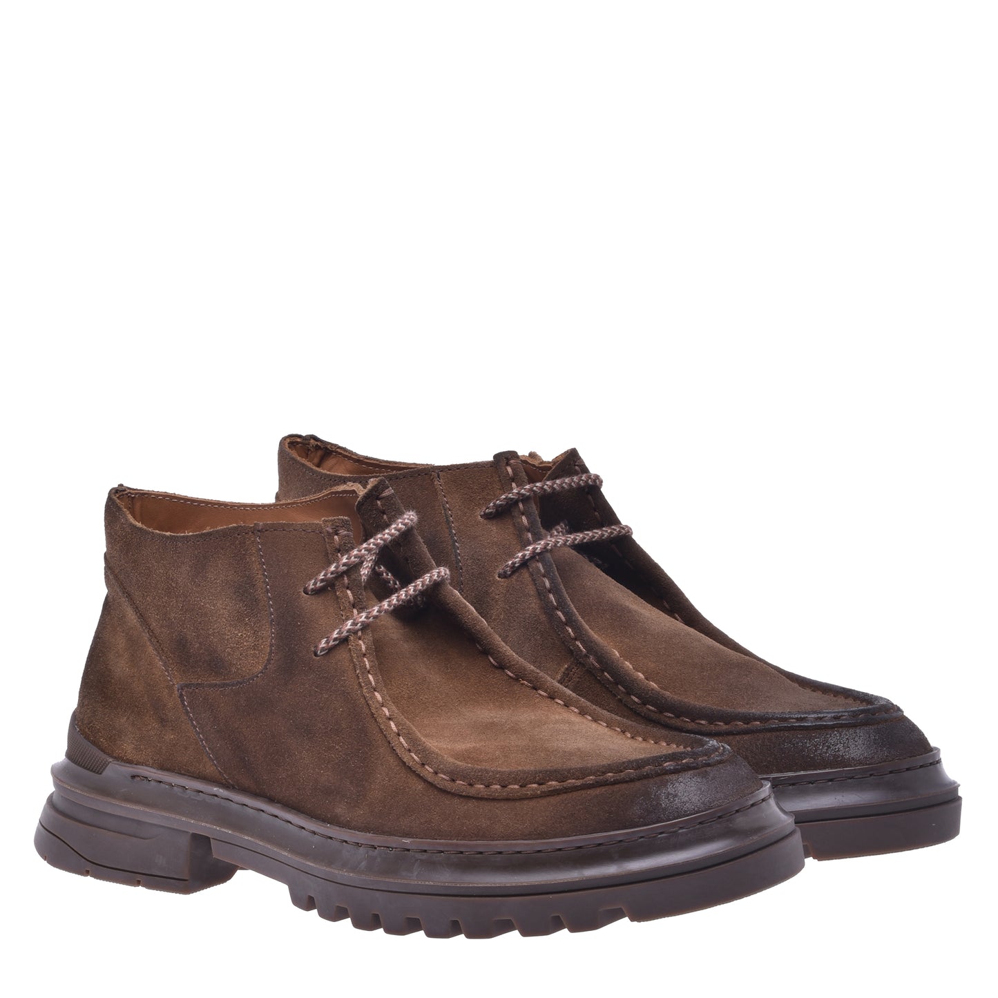 Tobacco suede ankle boot