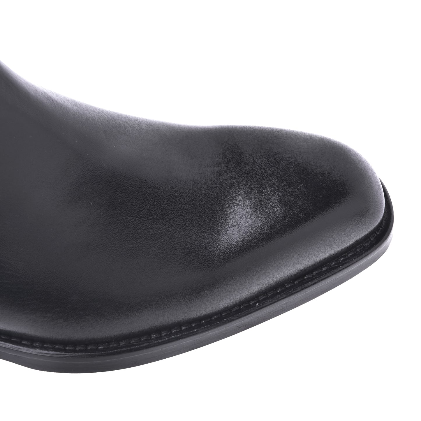 Ankle boots in black calfskin