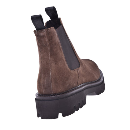 Tobacco suede ankle boot