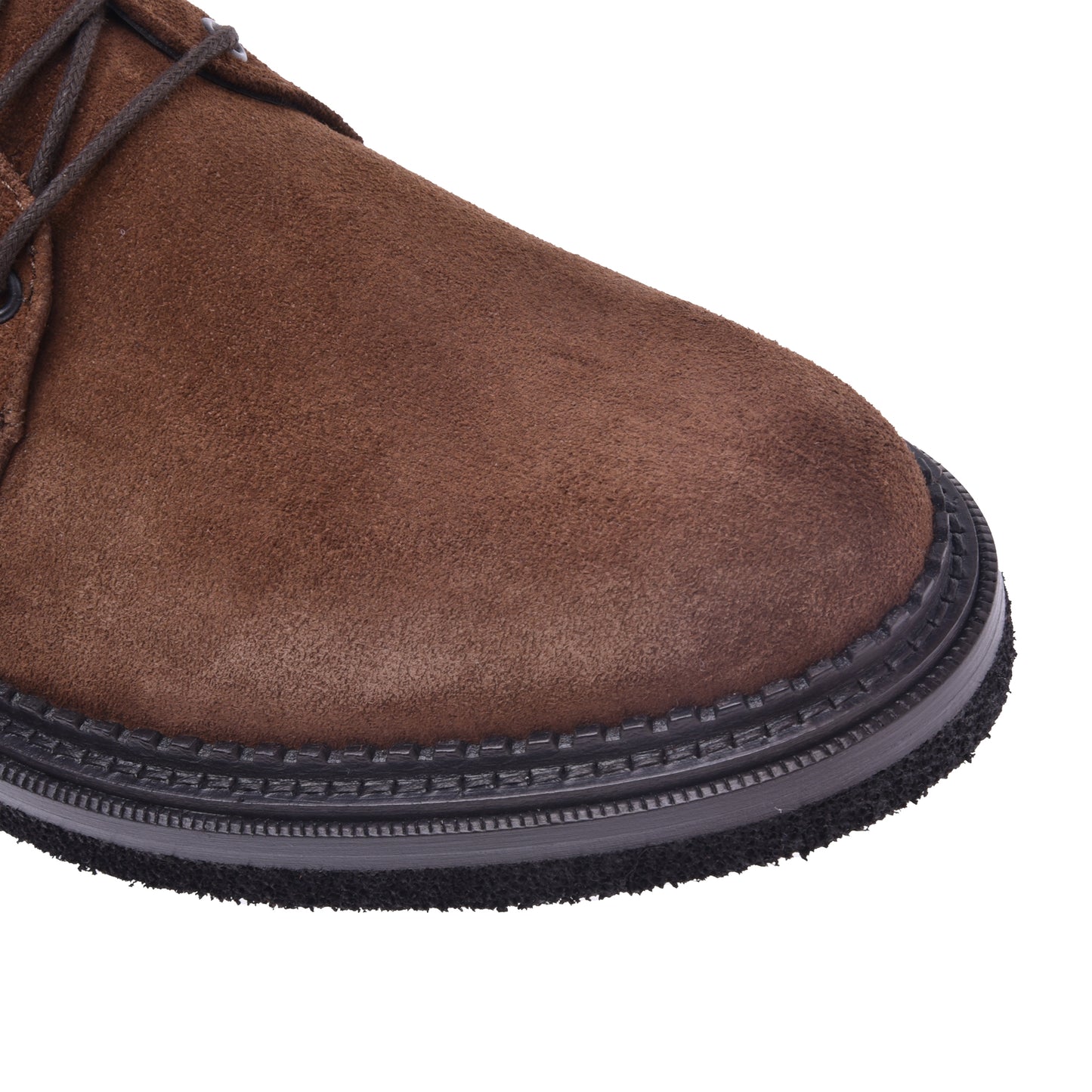 Ankle boots in tan suede