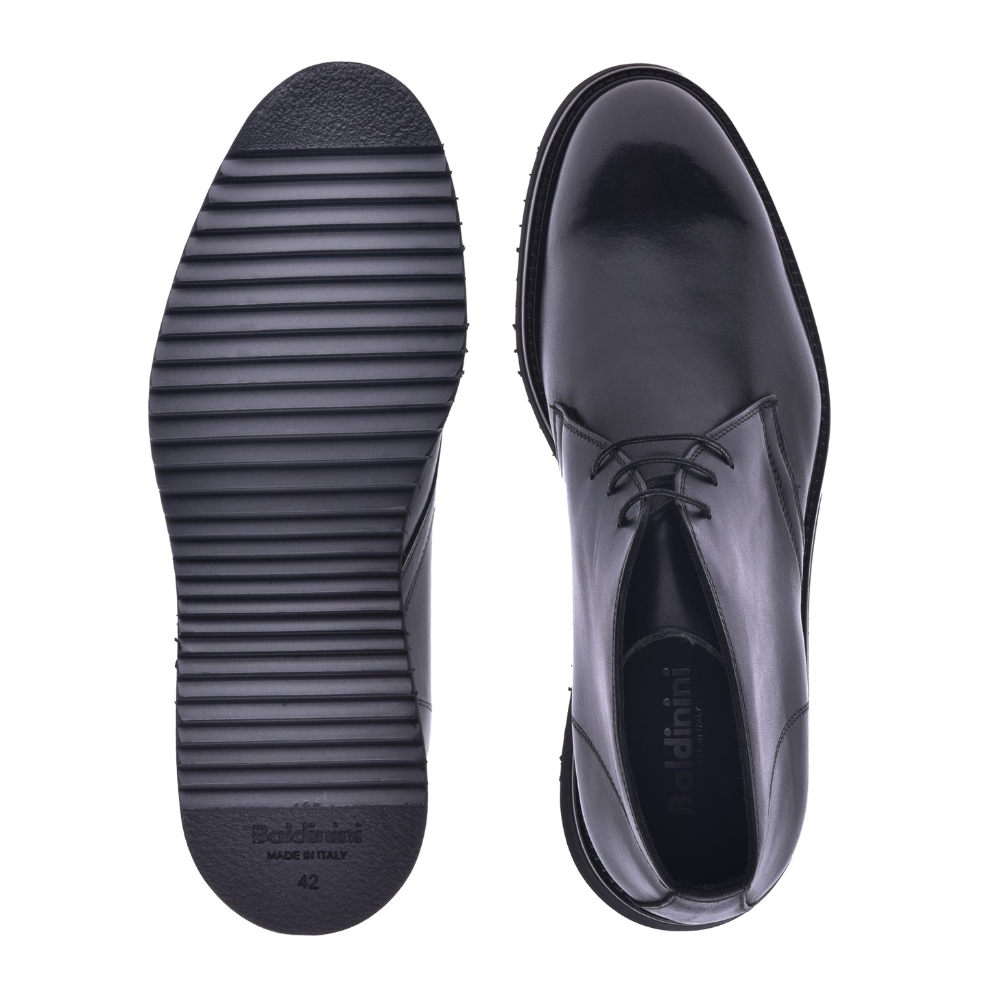 Ankle boots in black calfskin