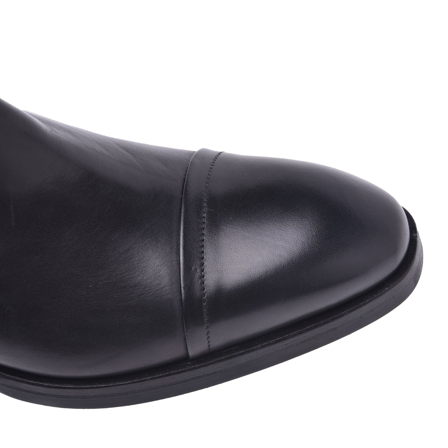 Ankle boots in black calfskin