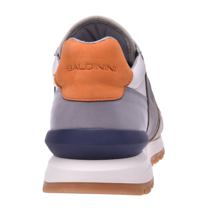 Sneakers in camoscio e tessuto taupe