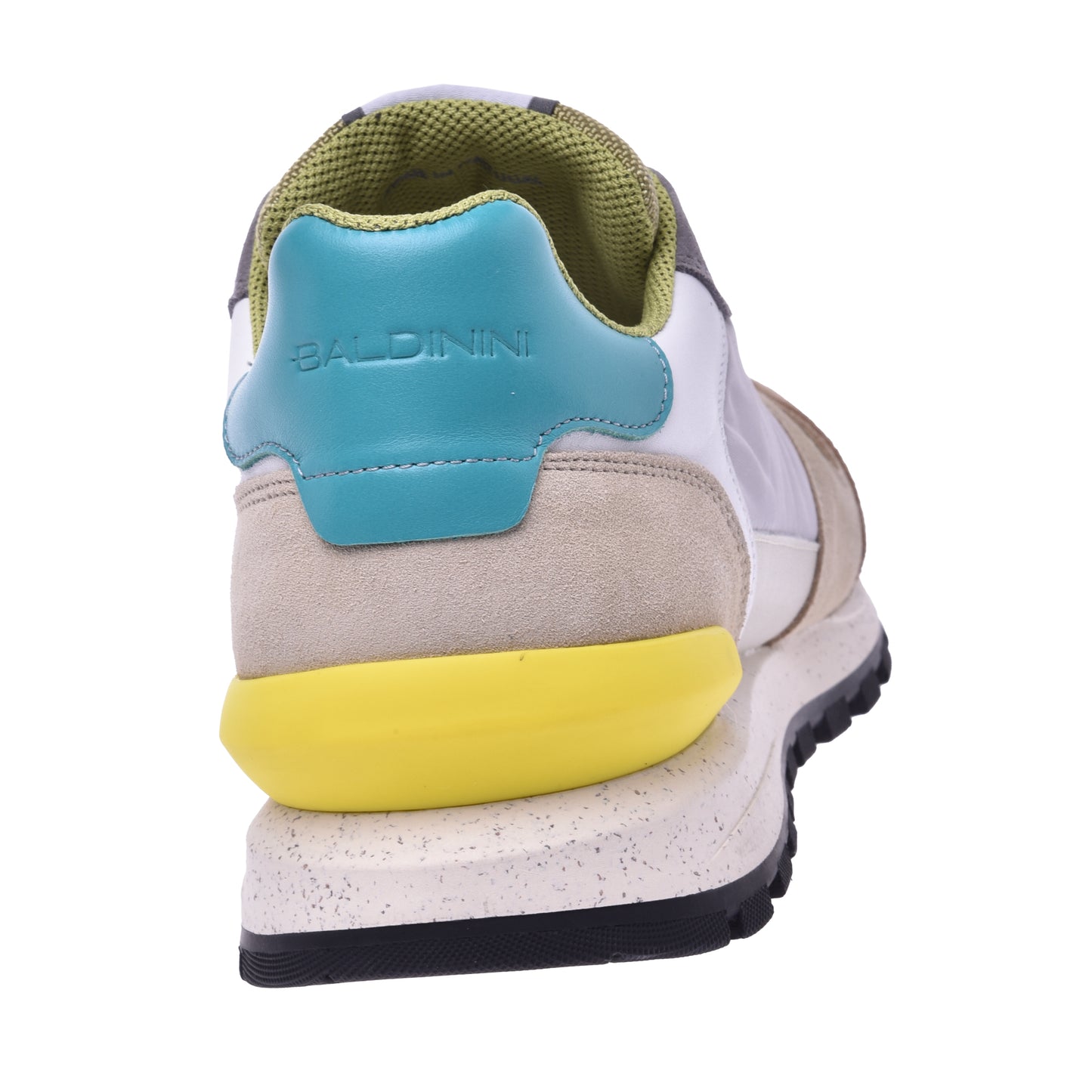 Sneakers en daim et tissu multicolore