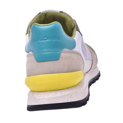 Sneakers en daim et tissu multicolore