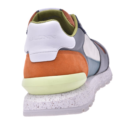 Sneakers en daim et tissu multicolore