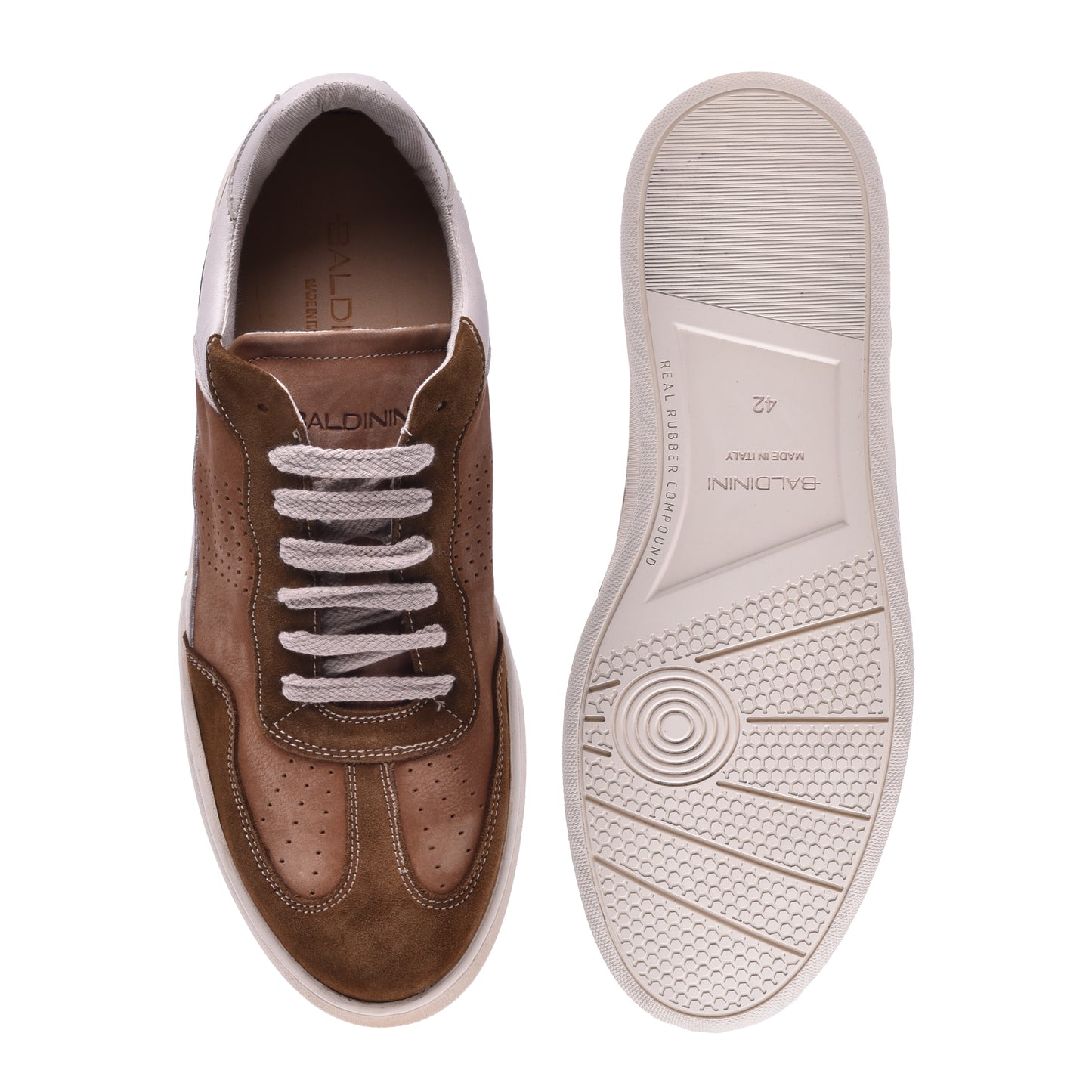 Sneakers en daim marron