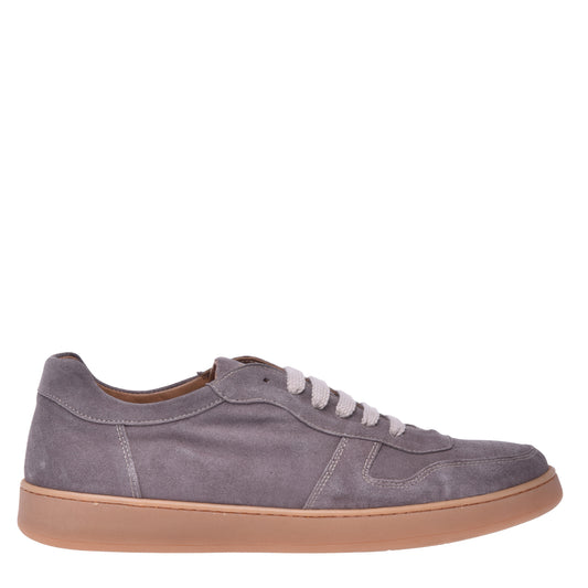 Sneakers en daim taupe