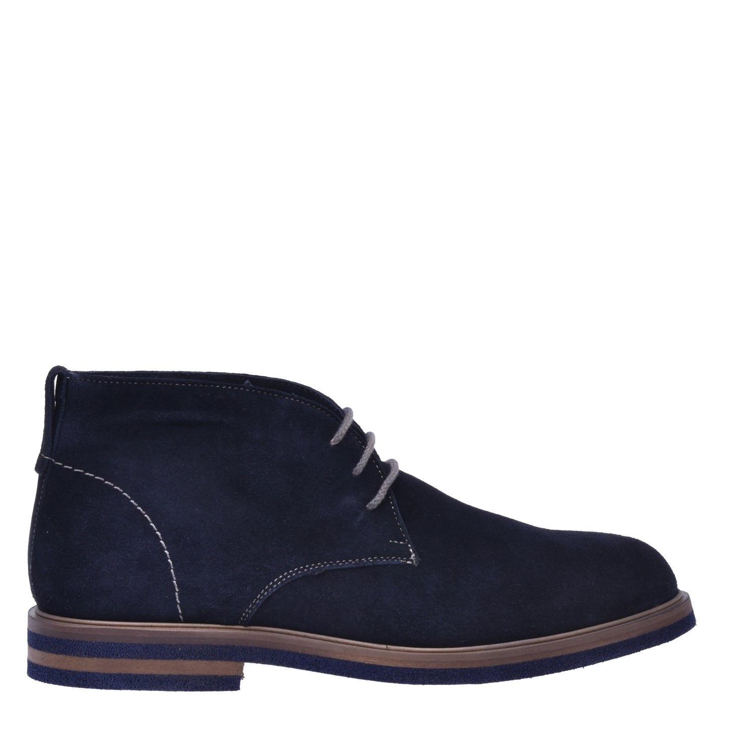 Bottillons en daim bleu