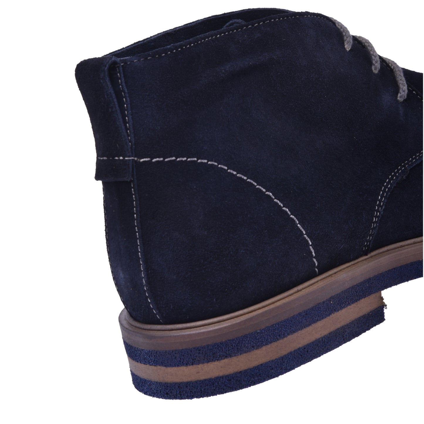 Bottillons en daim bleu