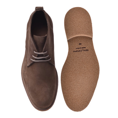 Bottillons en daim marron