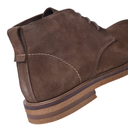 Bottillons en daim marron