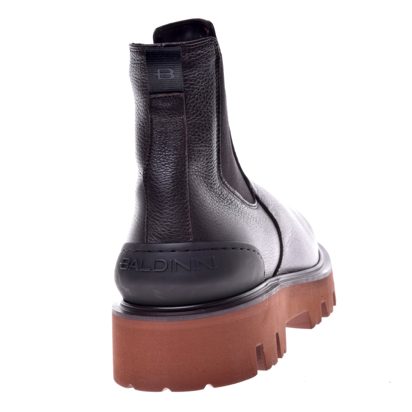 Dark brown calfskin ankle boots