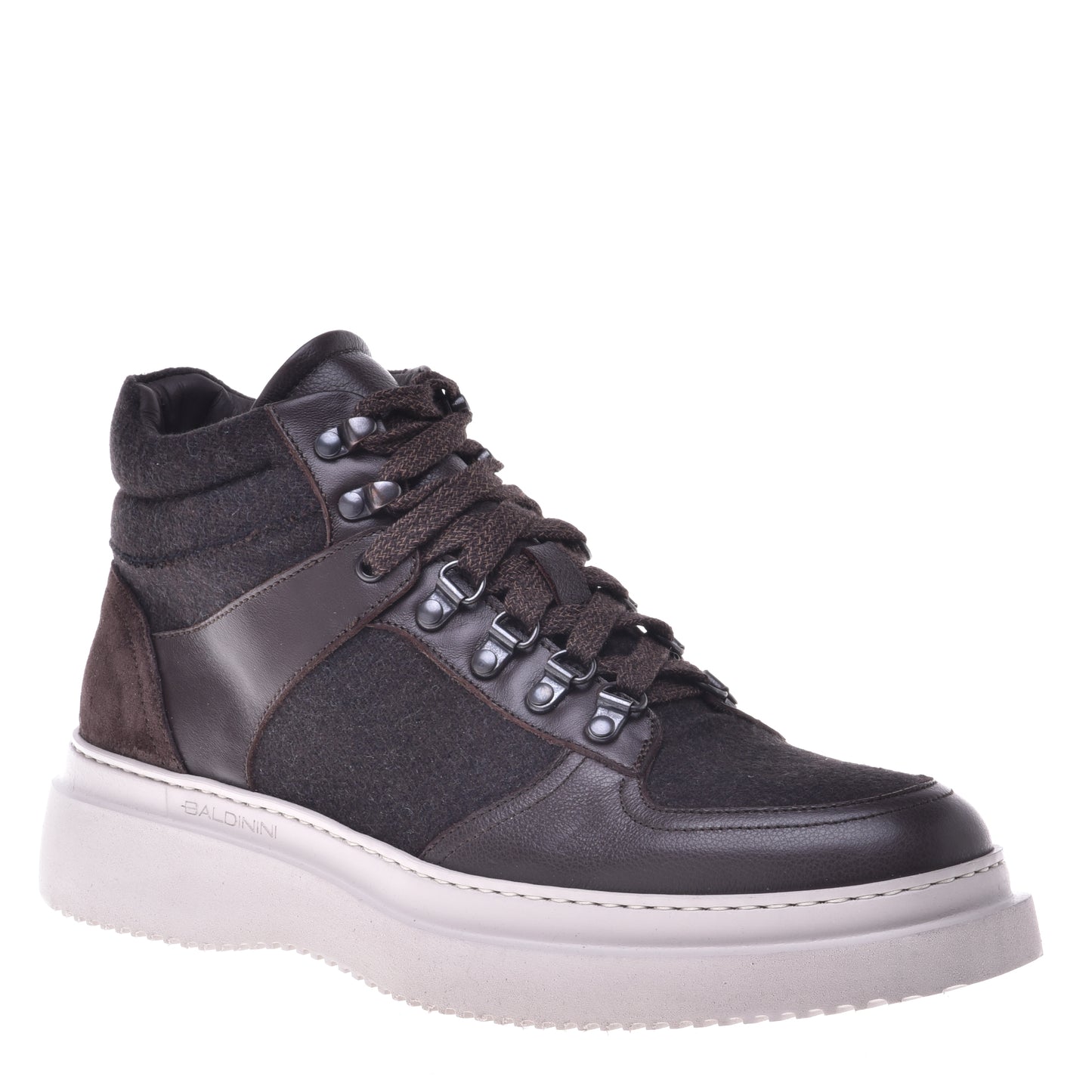 Dark brown calfskin ankle boots
