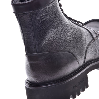 Dark brown calfskin ankle boots