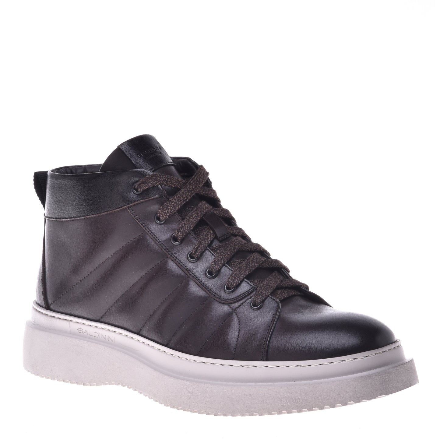 Dark brown calfskin ankle boots