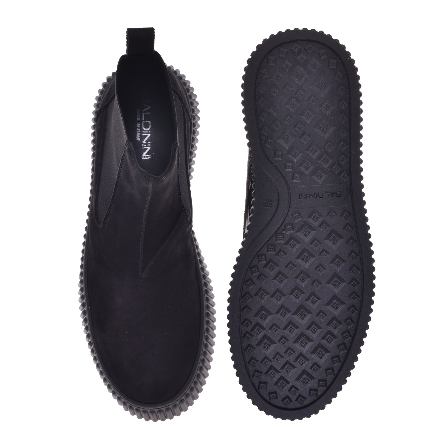 Sneakers en nubuck noir